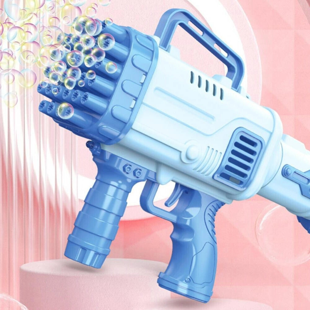 Trade Shop - Pistola Fucile Spara Bolle Di Sapone Sparabolle + 2 Ricariche Giocattolo Bambini -