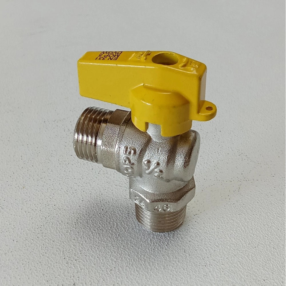 Valvola sfera rubinetto gas mm leva corta da 1/2