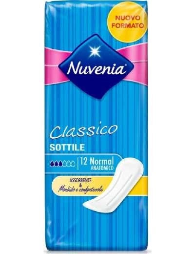 NUVENIA SOTTILE CLASSICO NORMAL ANATOMICO 12 PEZZI ASSORBENTI