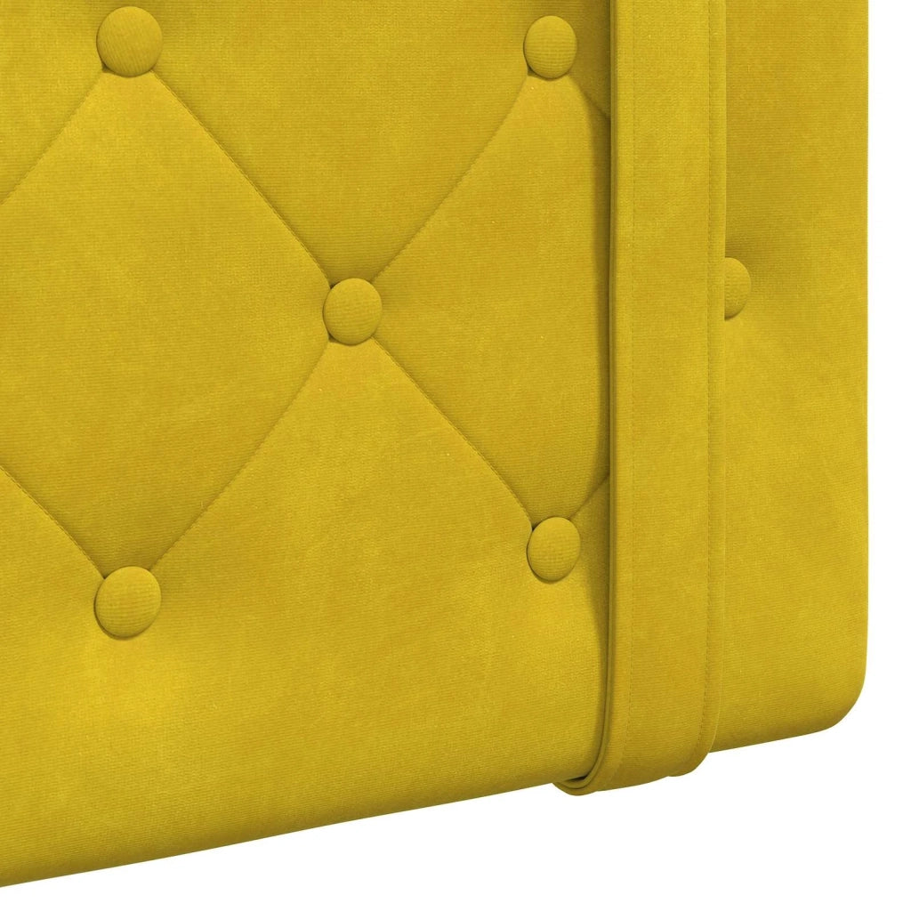 Testiera sospesa Con luce LED Giallo Velluto 3424063