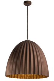 Lampada a sospensione Telma bronzo/rame Ø50 E27 Sigma