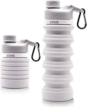 Flessa portatile BPA libera - 20 oz - grigio - silicone