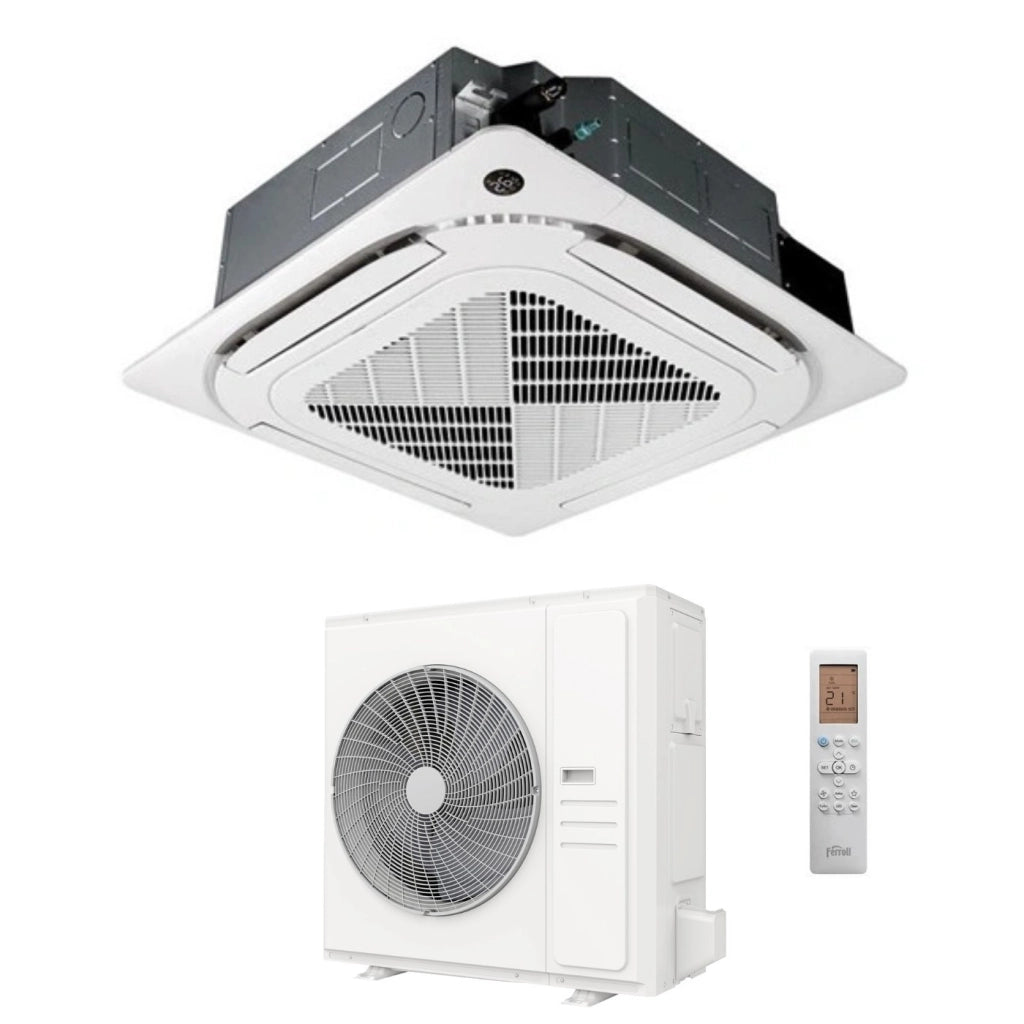 Condizionatore a Cassetta Ferroli Giada-C 36000 Btu 2CP0046F T R-32 Wi-Fi Integrato con Telecomando e Griglia