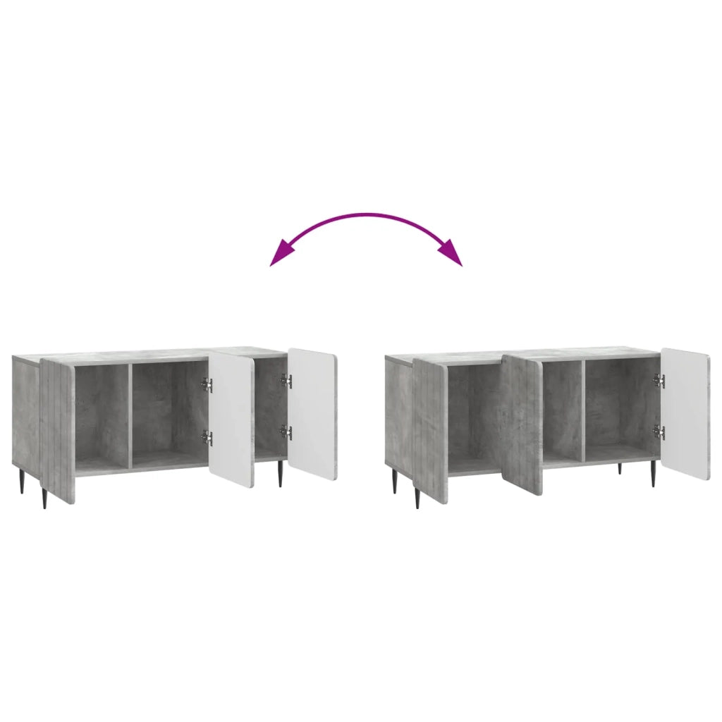 Mobile TV | Armadietto TV | Mobile Porta TV Grigio Cemento 99 x 34,5 x 52 cm Legno ingegnerizzato