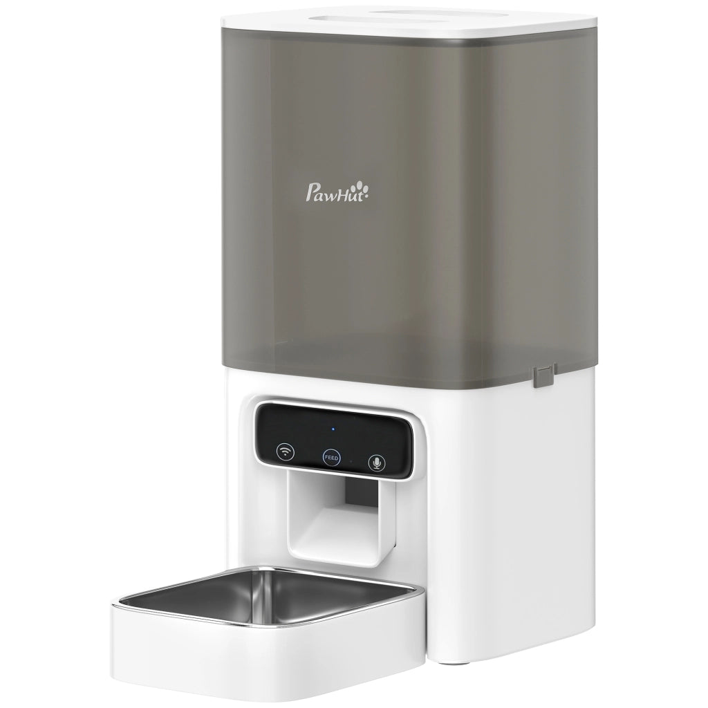 Distributore Cibo per Gatti Automatico ¨C Minimal ¨C Bianco 4.5L