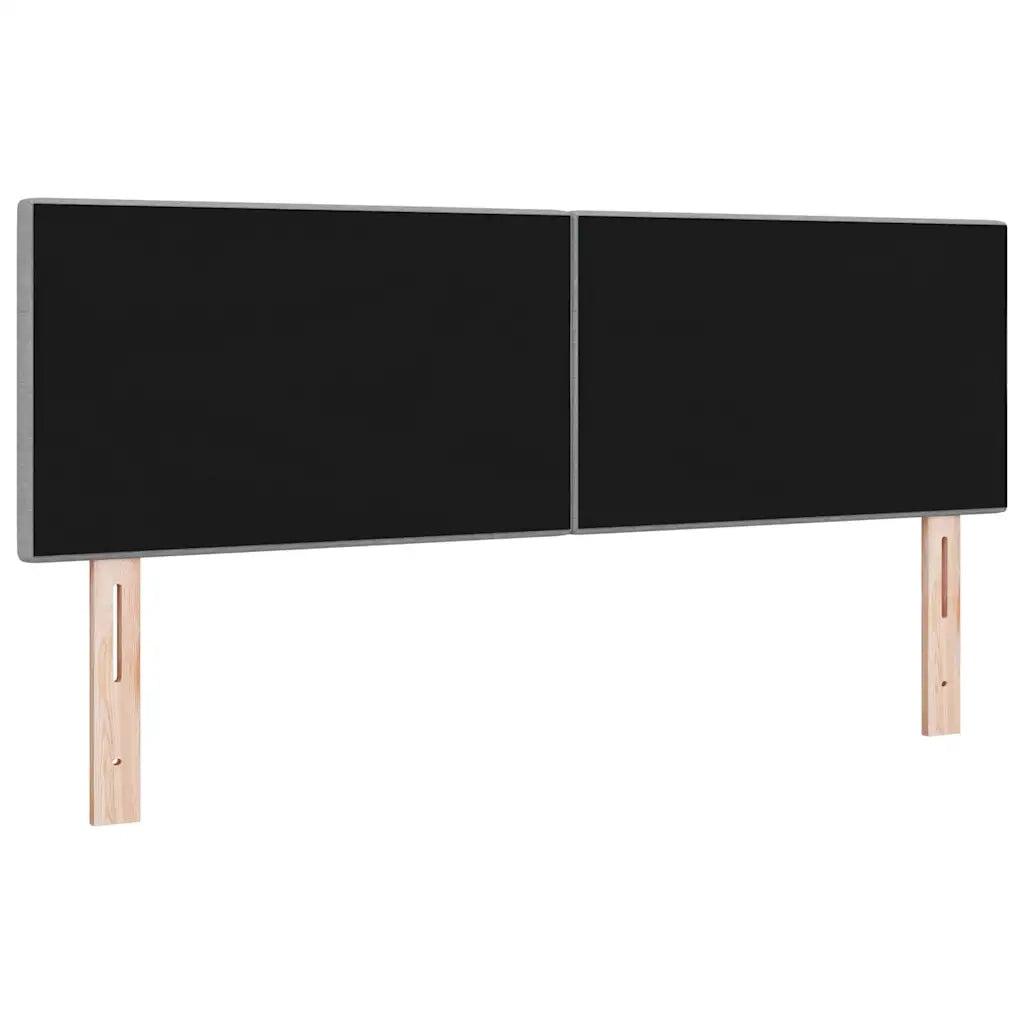 Testiera | Testata LED con strisce LED Grigio chiaro 144 cm Tessuto