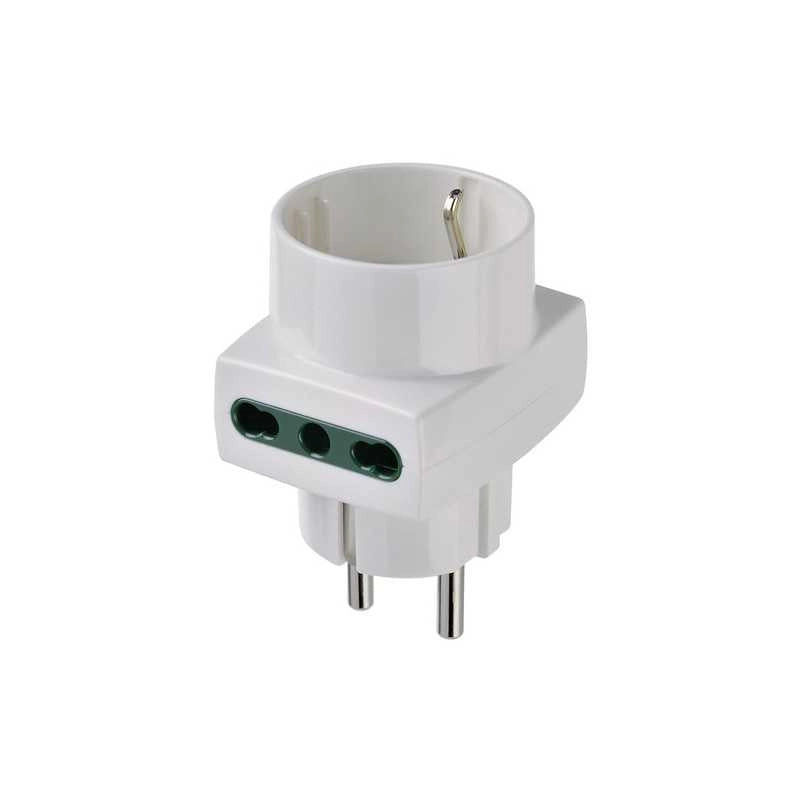 00325.B Adattatore Mult. S31+2P17/11+P30 Bianco