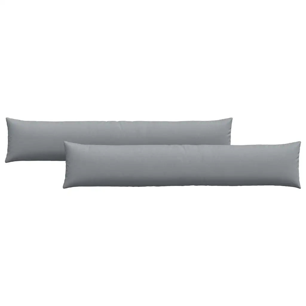 Cuscini da Divano 2 pcs Grigio chiaro 200 x 40 cm Tessuto 42013868