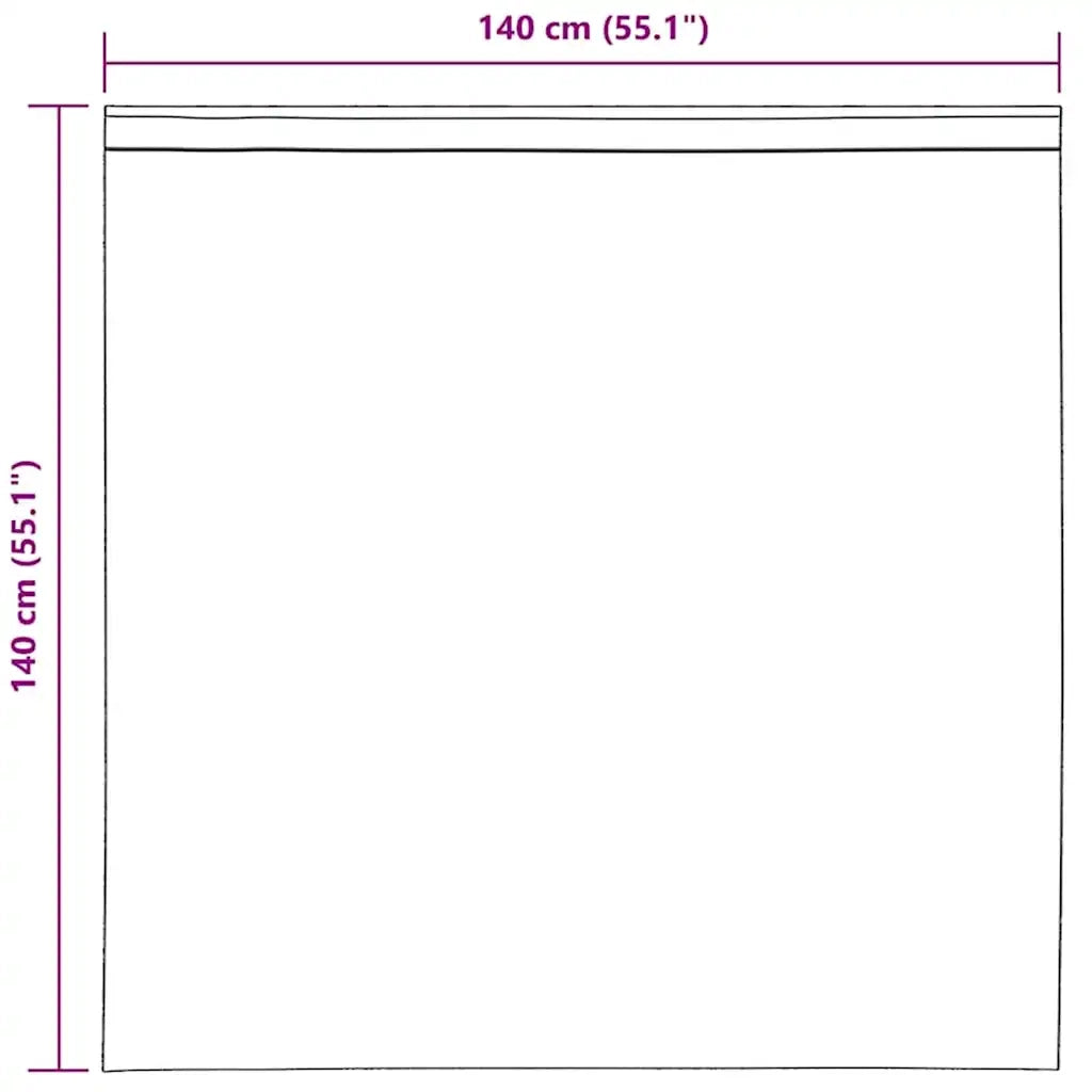 Tende in Voile con Linguetta 2 pz Nero