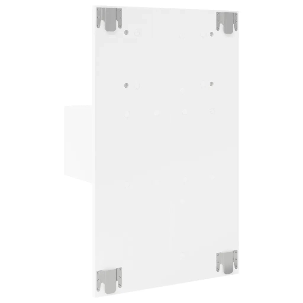 Comodino a Parete con Luci LED Bianco 848157
