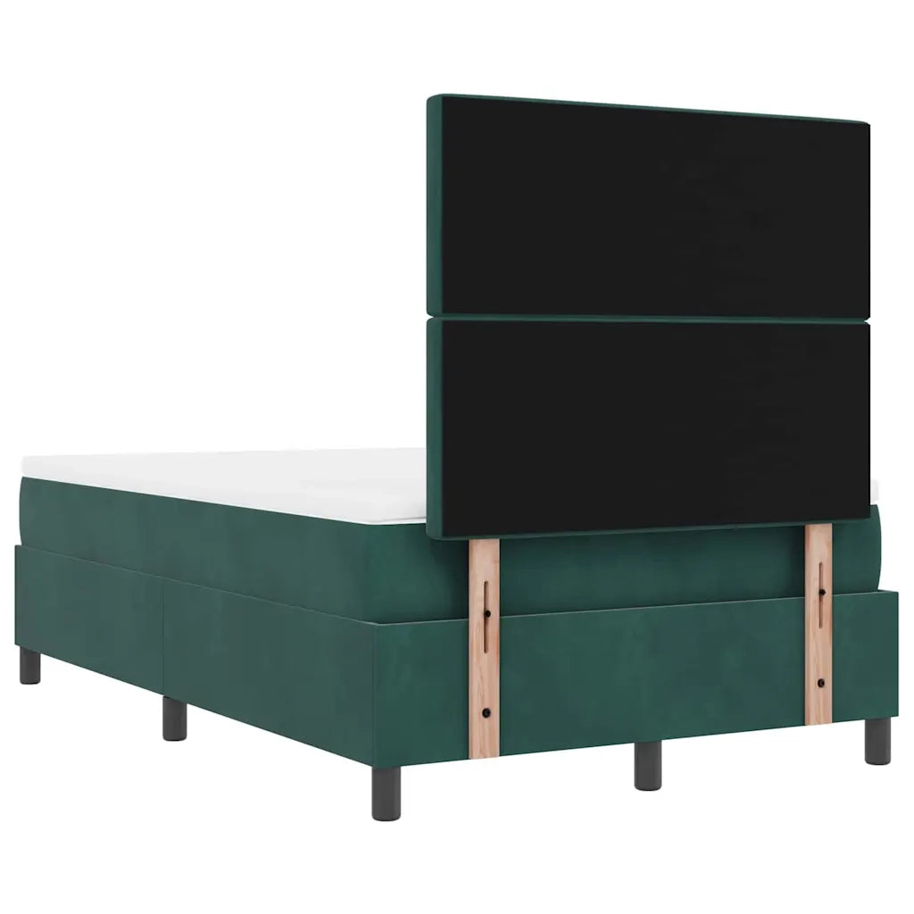 Letto a molle con testiera Verde scuro 190 x 120 cm Velluto 3344435