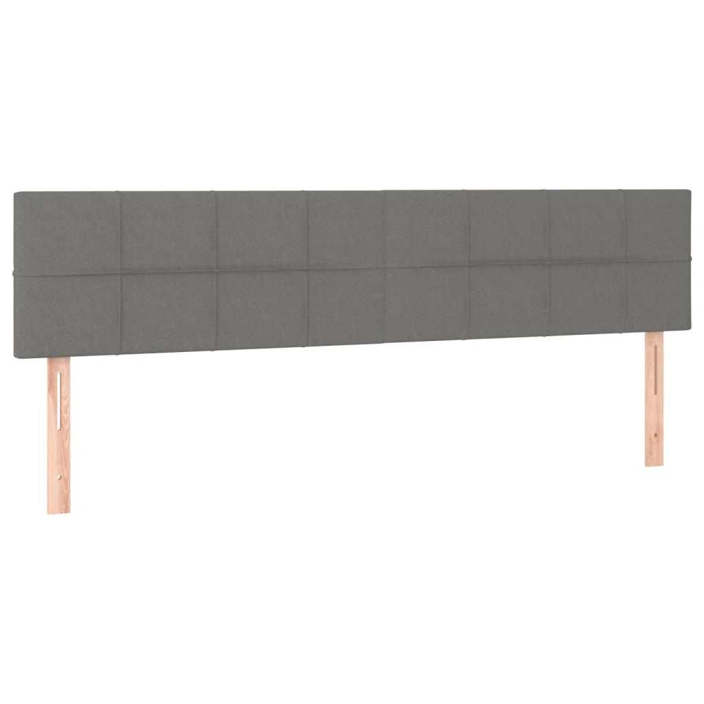 Letto matrimoniale | Letto per adulti | Giroletto senza Materasso Grigio Scuro 120x190 cm in Tessuto