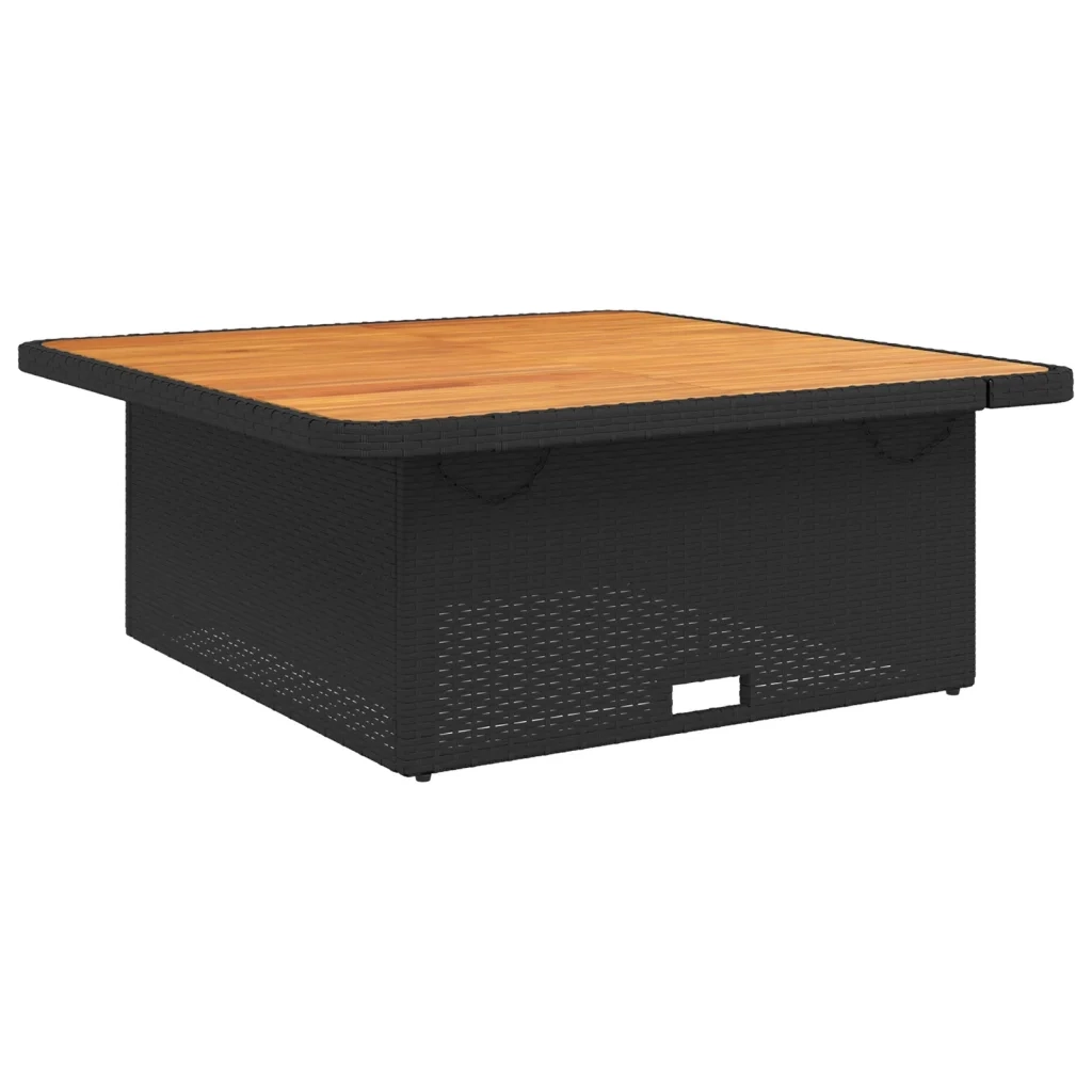 Set Divani da Giardino 5 pz con Cuscini Nero in Polyrattan 3262615