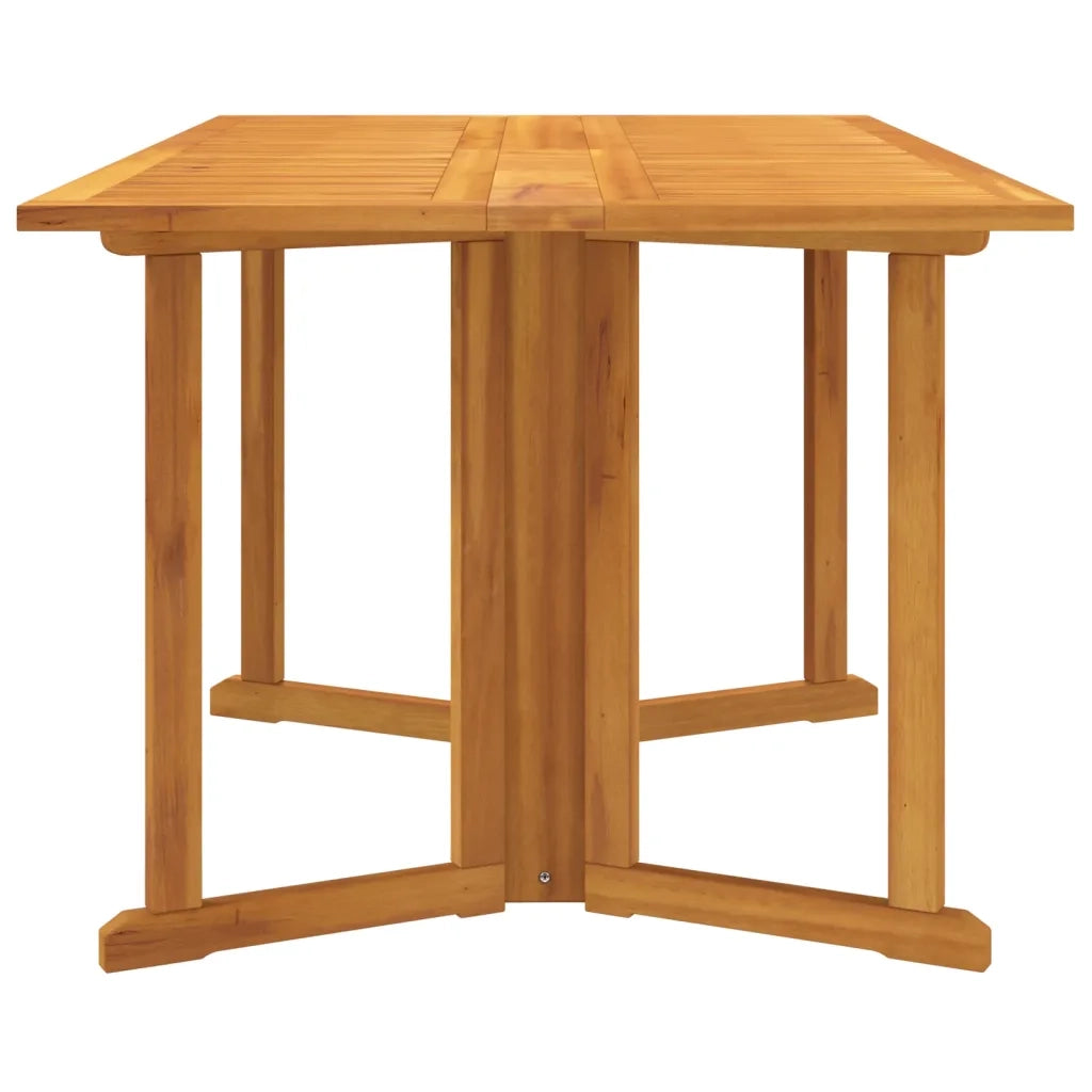 Tavolo Giardino Pieghevole a Farfalla 150x90x75cm Massello Teak 362751