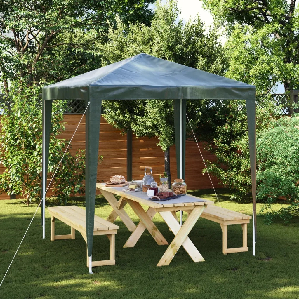 Gazebo | Pergolato per Feste Professionale 2x2 m Verde