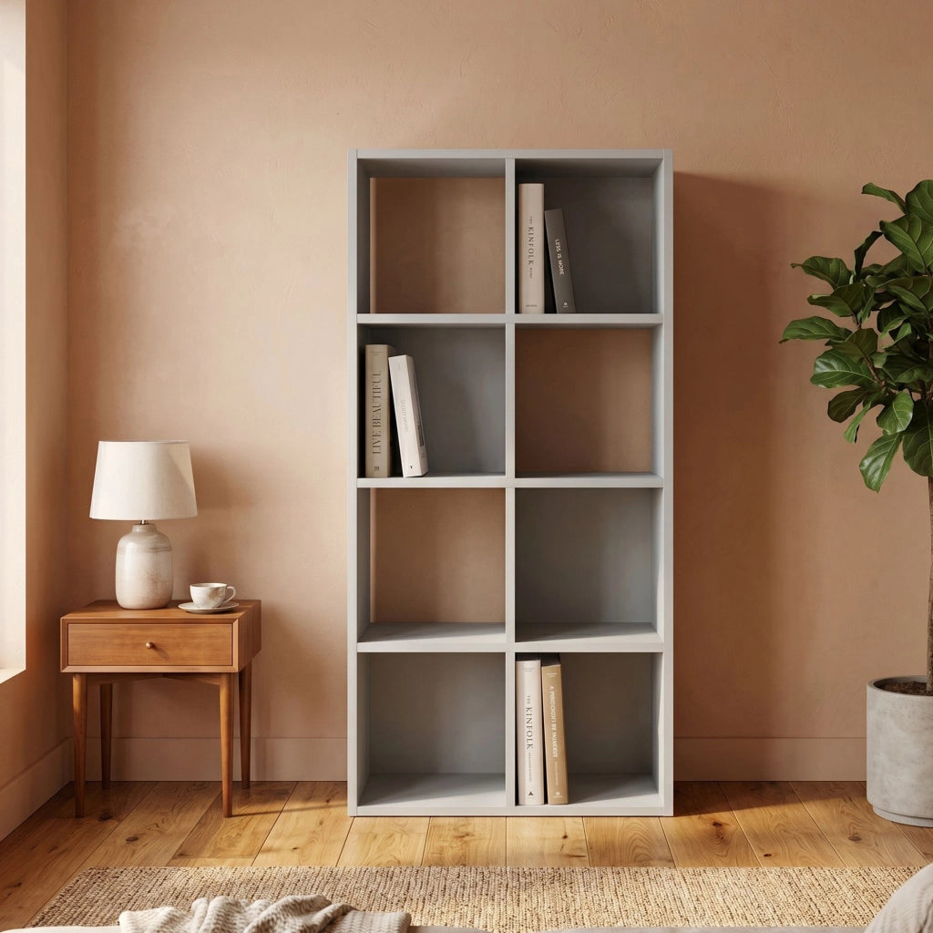 Biblioteca Lifatila, Libreria 6 Ripiani, 61x30x121h cm Grigio
