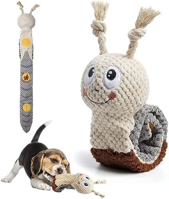 Giocattolo per cani Octopus interattivo con suono e collare con clip