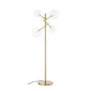Lampada Da Terra Equinoxe Pt4 Ottone Ideal-Lux