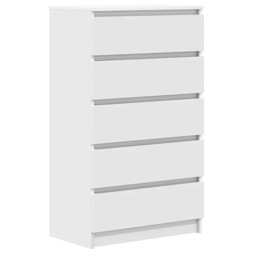 Cassettiera Bianca 60x36x103 cm in Legno Multistrato 823016