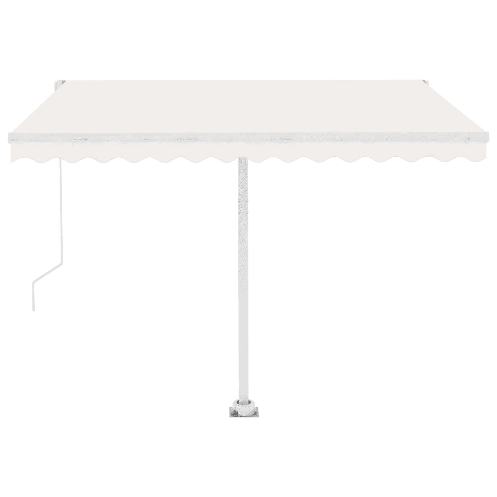 Tenda da Sole Automatica LED e Sensore Vento 350x250cm Crema