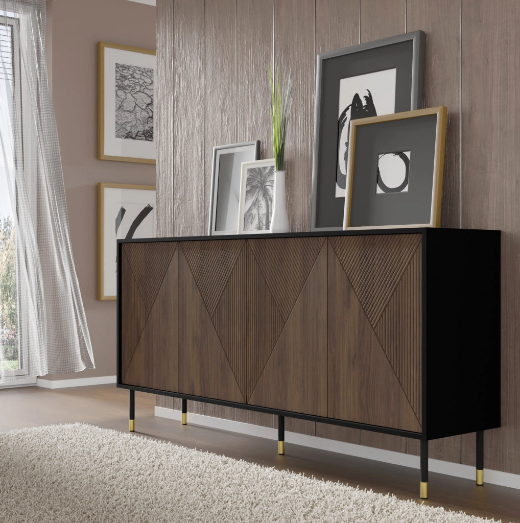 MOBILE WOODY IV 4P 180 NERO OPACO ROVERE CATANIA