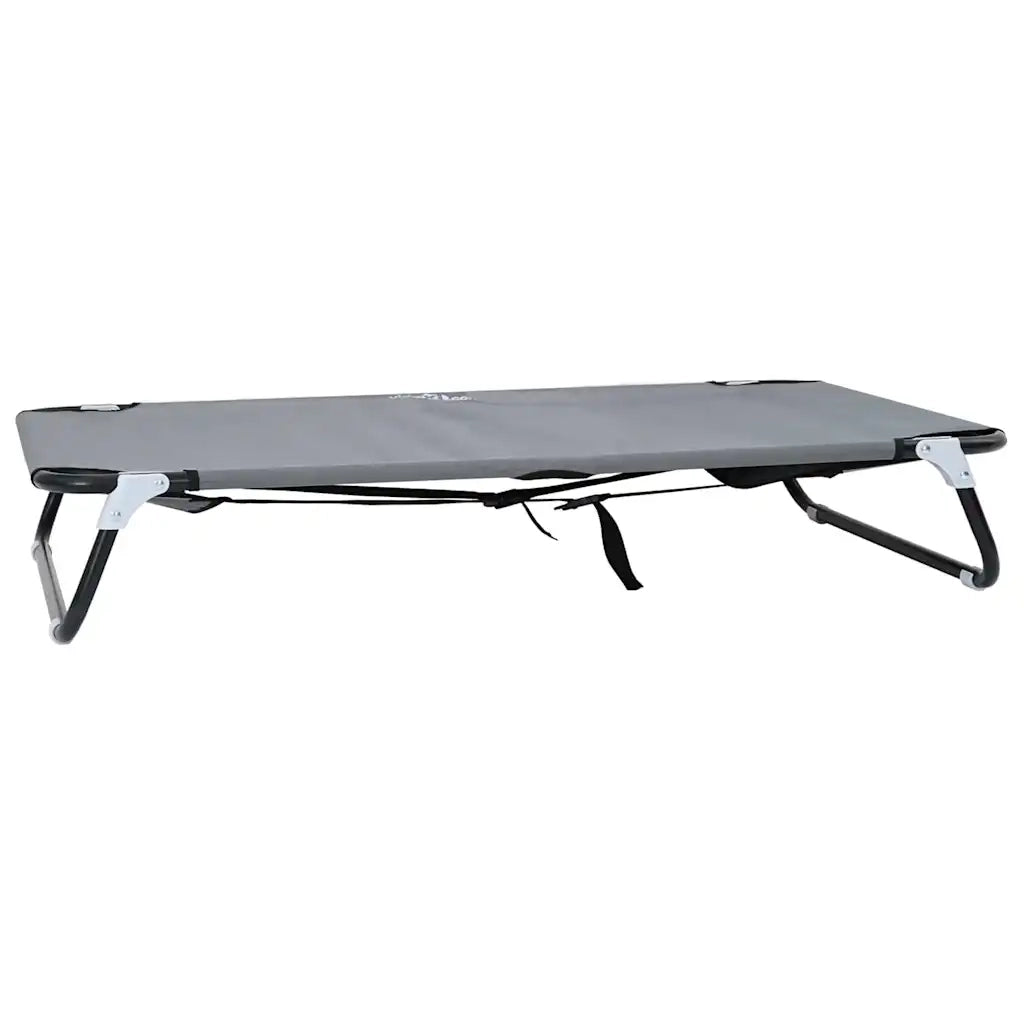 Letto per Cani Grigio chiaro 90 x 55 x 18 cm Acciaio 42008217