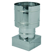Fumaio a cappello 42 x 42 cm in acciaio inox