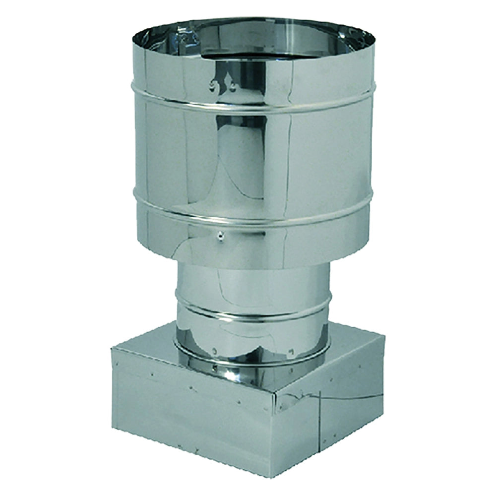 Fumaio a cappello 42 x 42 cm in acciaio inox