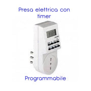 Trade Shop - Presa Elettrica 230 V Temporizzata Con Timer Settimanale E 24 Ore Programmabile -
