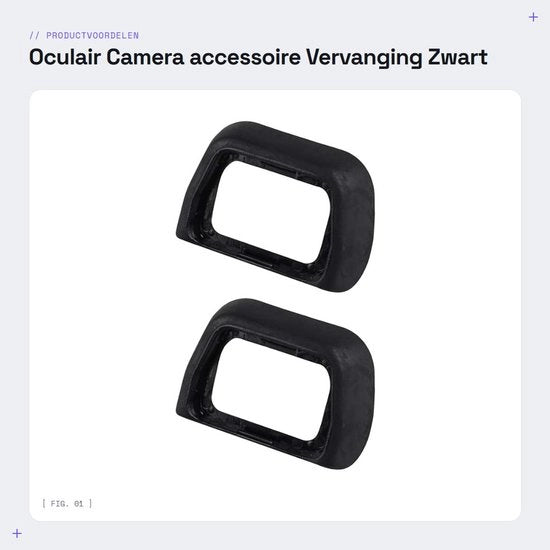 Accessorio per fotocamera - Vervicello elettronico - Nero - Compatibile con Sony Alpha A6300 A6000 A5100 A5000 NEX-5 NEX-6 N...