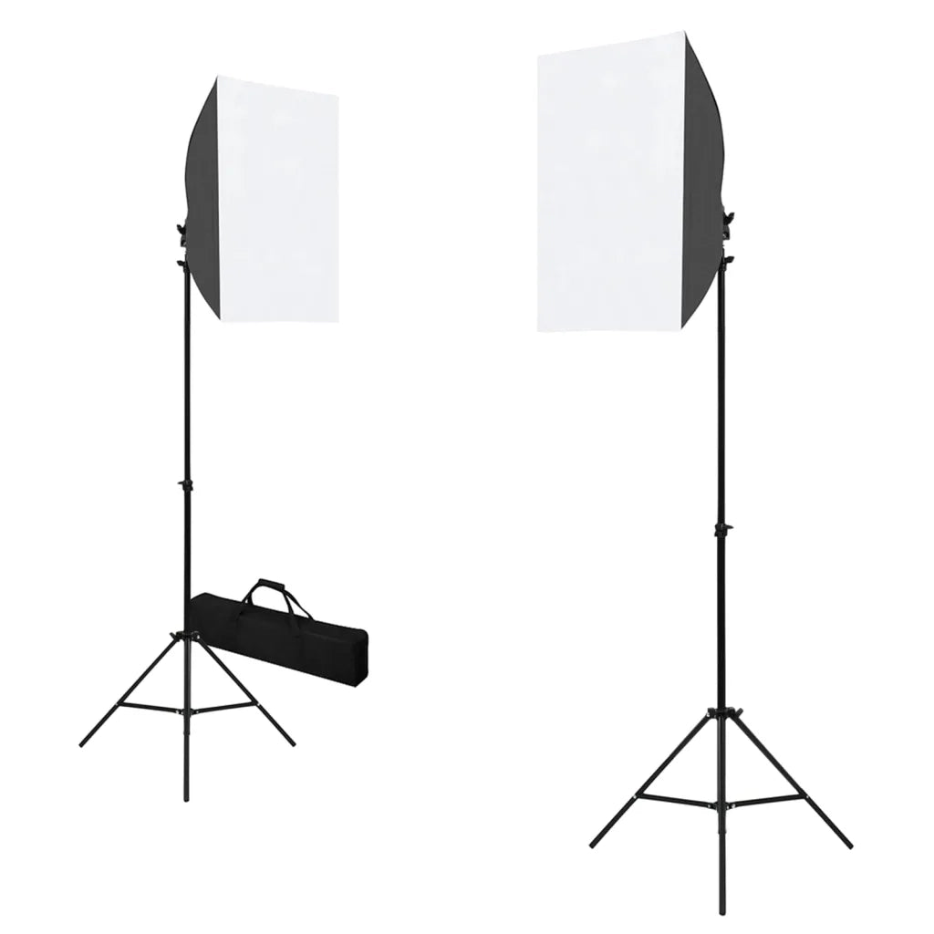 Kit per Studio Fotografico con Luci Softbox e Fondale CFW4856574