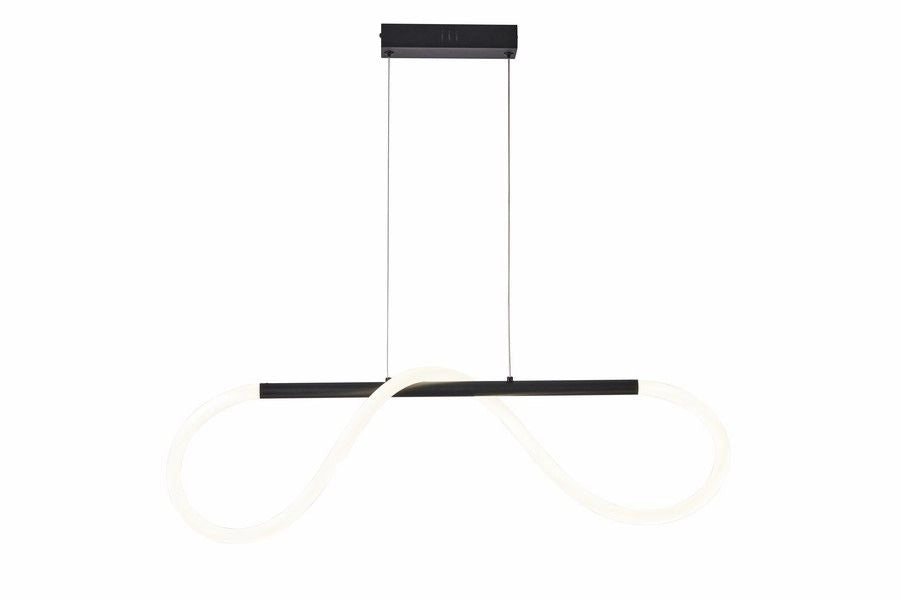 Lampada a sospensione Savanah LED 16W nera 80 cm Reality