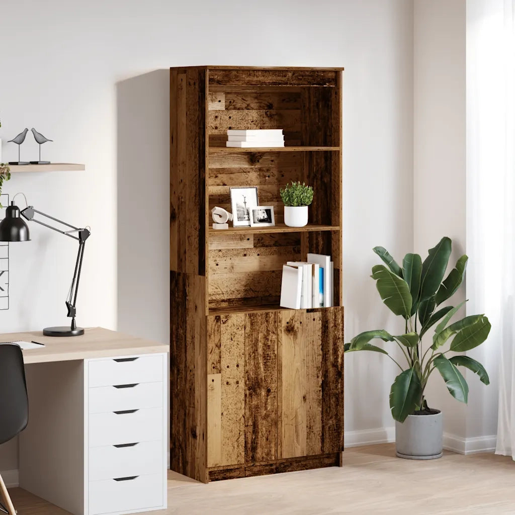 Credenza Legno Antico 70x35x180 cm in Legno Multistrato 3328478