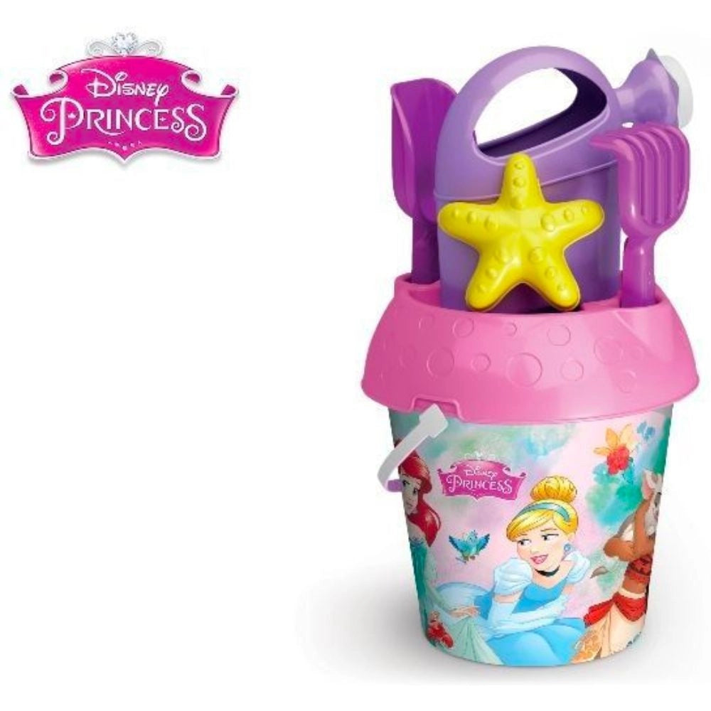 Trade Shop - Secchiello Da Mare Principesse Gioco Spiaggia Per Bambini Con Diversi Accessori -