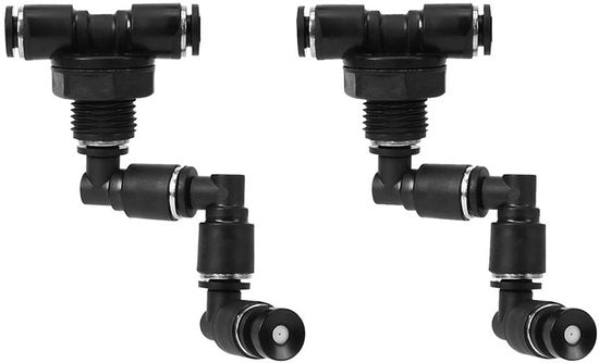 Sistema di nebulizzazione 360° regolabile - Vernevelatore per rettili - Vernevelatore per gabbie da pioggia - Vernevelatore per raffreddamento - Struttura in plastica rigida - Facile da installare - Sistema di nebulizzazione