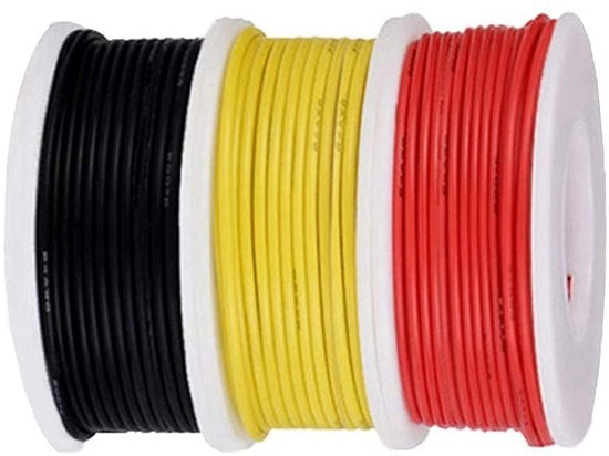Set di Cavi a 20 AWG a 3 Colori per Progetti Fai da Te