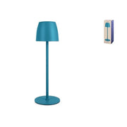 Lampada eureka da tavolo in metallo azzurro cm 38