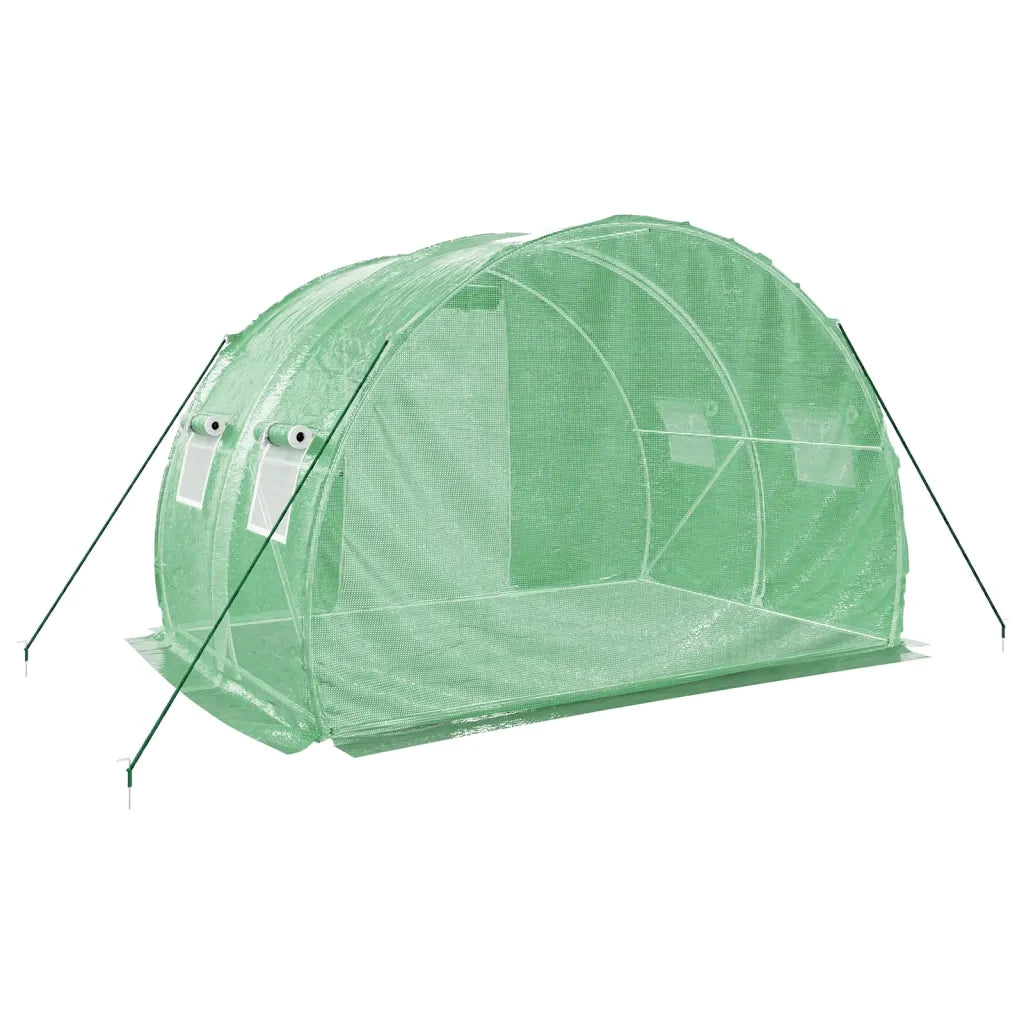 Serra con Telaio in Acciaio Verde 6 m² 3x2x2 m 364077