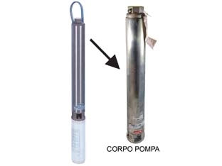CORPO POMPA PER ELETTROPOMPA SOMMERSA DA 4 MONO E TRIFASE KW 1,10    LOWARA