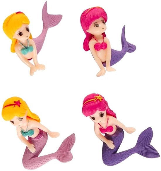 Decorazioni per acquario 4 pezzi - Materiale PVC - Decorazioni per acquario - Decorazioni per torta - Decorazioni per festa - Aspetto realistico - Decorazioni per acquario