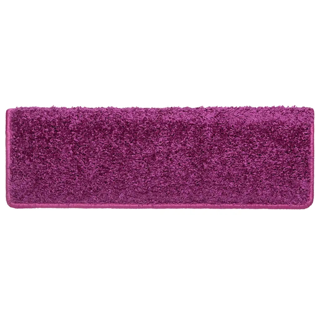 Tappetini per scale 20 pz 65x21x4 cm Viola Bordo rettangolare 3365856