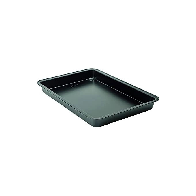 Lagostina 010151000011 Gustosa Rostiera da Forno in Acciaio Antiaderente 42x29x4 cm colore Nero