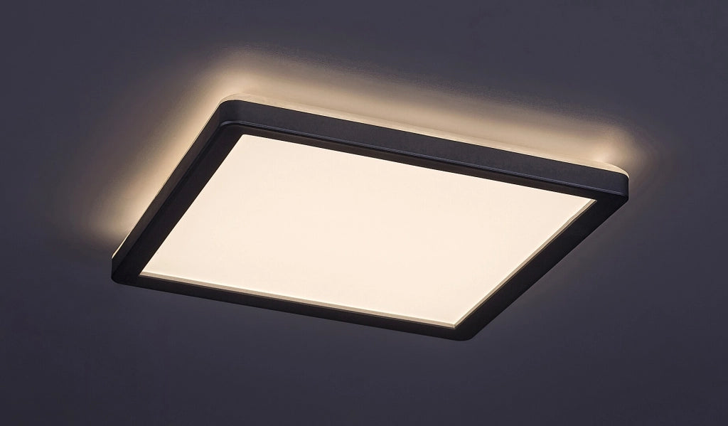 Plafoniera bagno LED 15W 25cm quadrata argento IP44