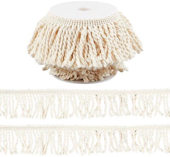 Decorazione a Tappeto 10 Metri - Lint a Spazzola in Cotone - Disegno di Fiori - Pesanti - Materiale di Alta Qualità - Lint Decorativo