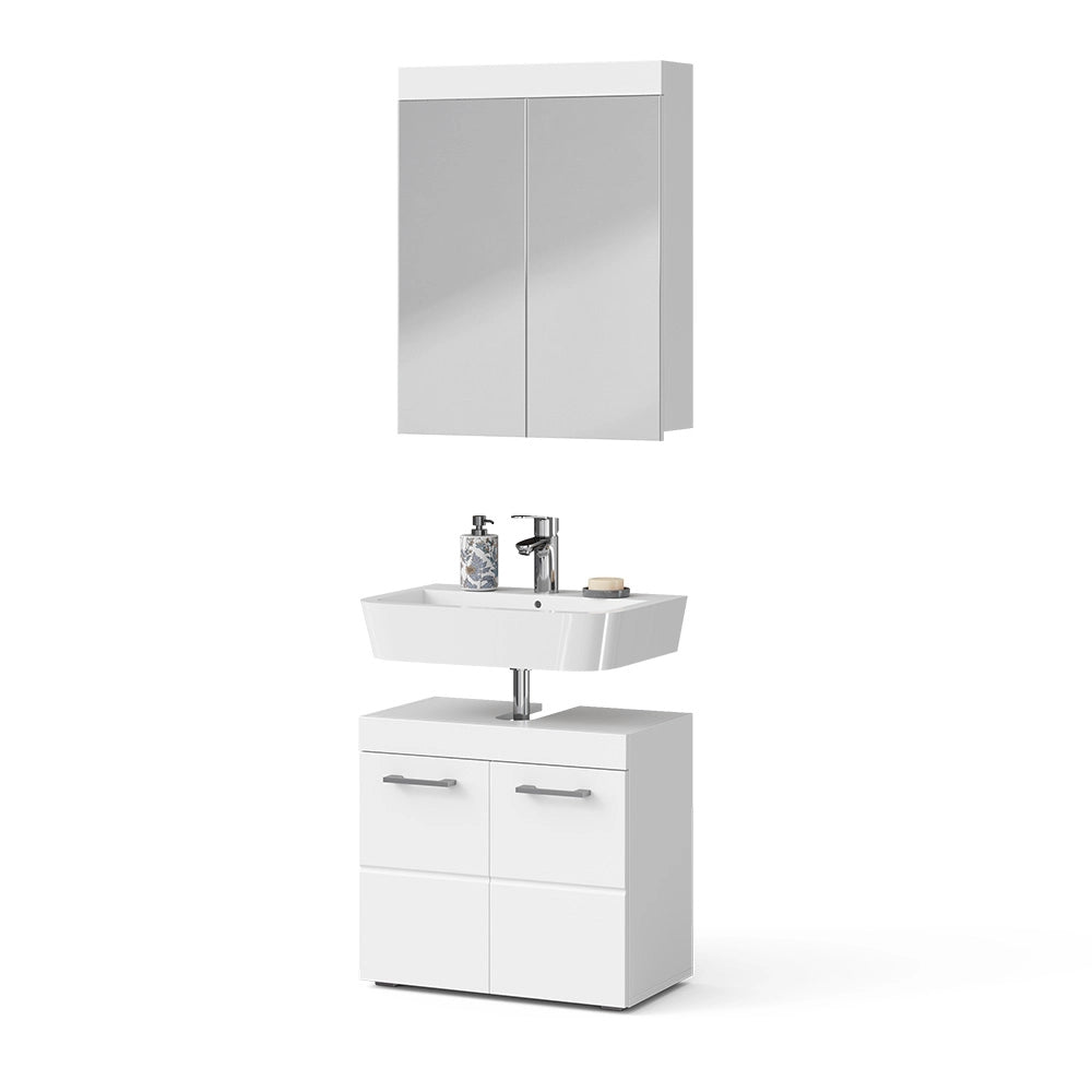 Vicco Set mobili bagno Bianco 2 parti