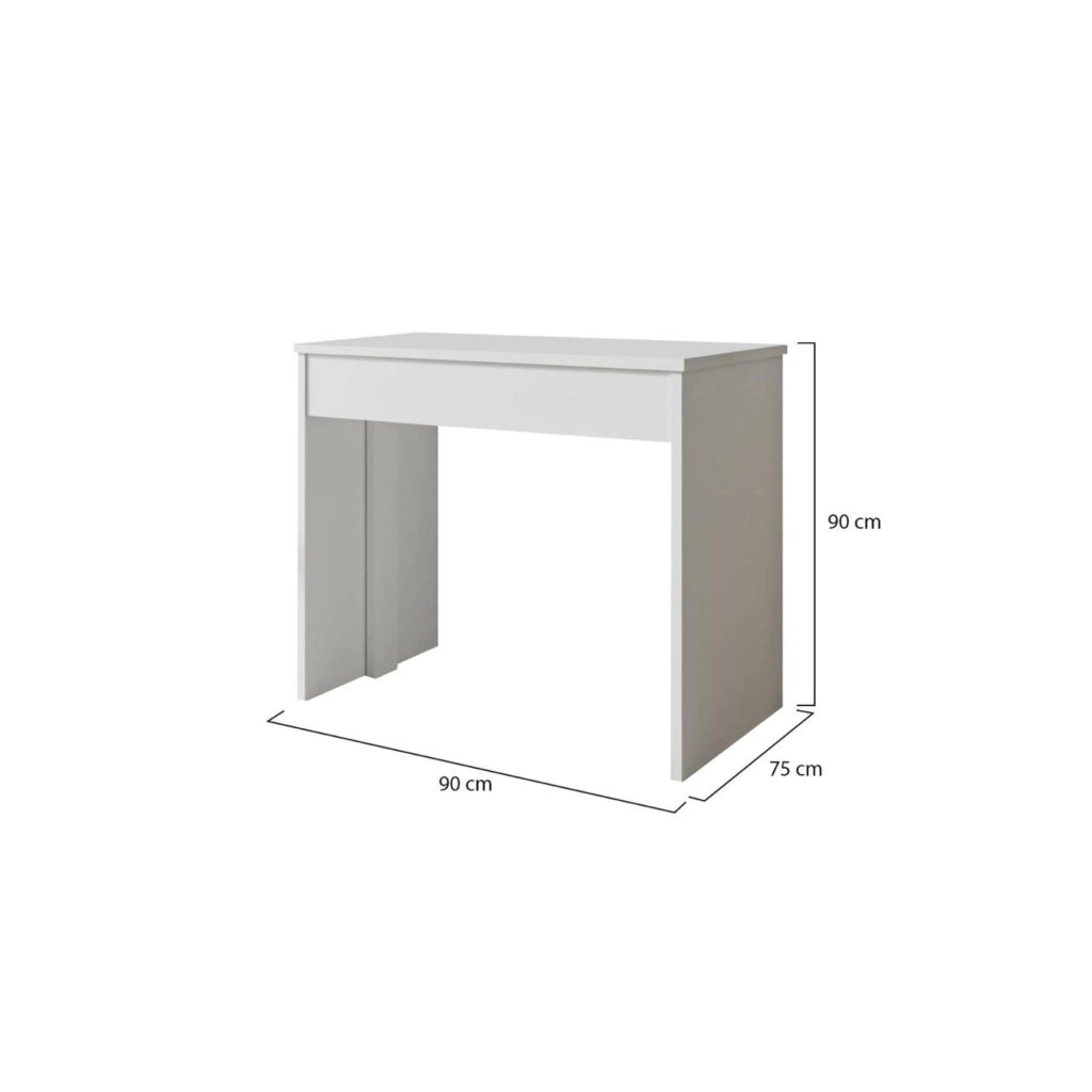 Luisago, Consolle Allungabile 12 Posti, 302x75x90h cm Bianco