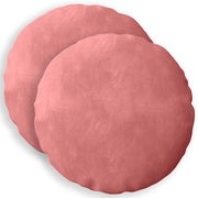 Federa 2 pcs HEERLEN Rosa Ø 50 cm Velluto 922541
