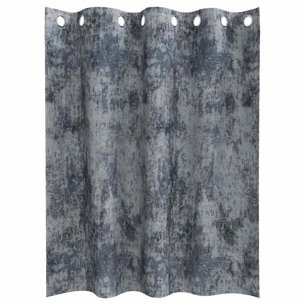 Tende in Velluto 2 pz Grigio Argento 140 x 140 cm Velluto