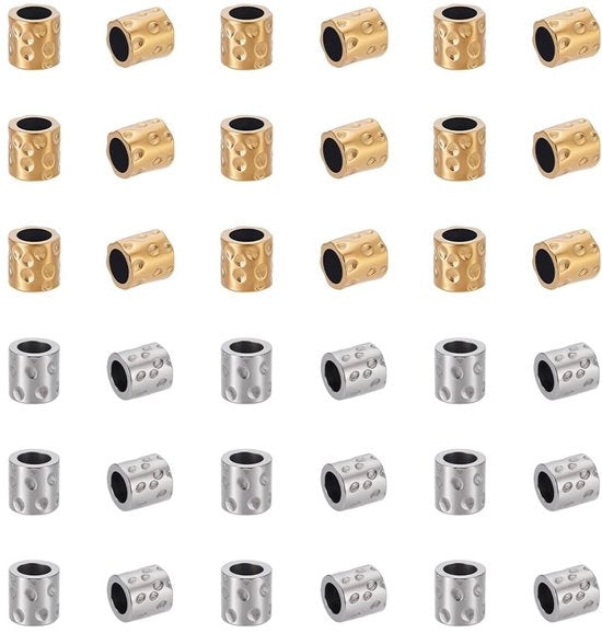 60 pezzi di filo in acciaio inossidabile per creare collane a 5 mm di distanza