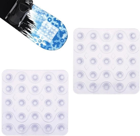 Set di 2 Pads di Arresto per Snowboard - Pads di Grip Antiscivolo per Snowboard. Previene Scivolate e Offre un Grip Extra.